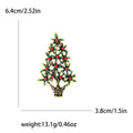 Alloy Enamel Christmas Tree Brooch Pin For Festive Apparel view 4