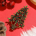 Alloy Enamel Christmas Tree Brooch Pin For Festive Apparel view 2