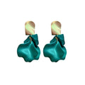 Acrylic Rose Petal Tassel Drop Earrings, Korean Style Statement Floral Long Dangle Earrings view 5