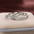 Forever Love You Engraved Couple Rings Wedding Matching Pair Rings For Lovers Jewelry view 5