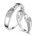 Forever Love You Engraved Couple Rings Wedding Matching Pair Rings For Lovers Jewelry view 1