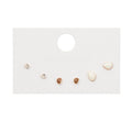 Korean 6 Pairs Set Geometric Enamel Rhinestone Tiny Studs Sweet Elegant Fashion Earrings view 5