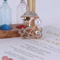 Alloy Rhinestone Pearl Lady Profile Brooch For Fashion Garments view 4