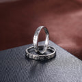 Korean Dongdaemun Romantic Love Couple Transformable Silver Plated Open Ring For Men And Women view 4