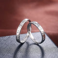 Korean Dongdaemun Romantic Love Couple Transformable Silver Plated Open Ring For Men And Women view 2