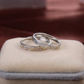 Korean Dongdaemun Romantic Love Couple Transformable Silver Plated Open Ring For Men And Women view 5