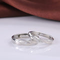 Open Couple Rings For Men And Women Korean Interwoven Love Wave Proposal Jewelry view 4