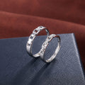 Adjustable Zircon Lock Love Couple Rings Proposal Matching Wedding Ring Set Jewelry view 3