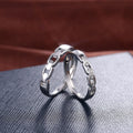 Adjustable Zircon Lock Love Couple Rings Proposal Matching Wedding Ring Set Jewelry view 2