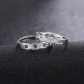 Adjustable Zircon Lock Love Couple Rings Proposal Matching Wedding Ring Set Jewelry view 4