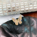 Luxury Zircon Butterfly Bow Open Ring For Women Korean Minimalist Alloy Index Jewelry view 4