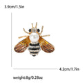 Metal Alloy Enamel Bee Brooch Pin For Shirt And Suit Decor view 6