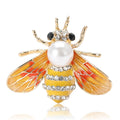 Metal Alloy Enamel Bee Brooch Pin For Shirt And Suit Decor view 5