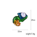 Enamel Alloy Chameleon Brooch Pin For Fashion Clothing Decoration view 5