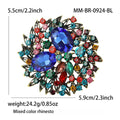 Alloy Enamel Crystal Rhinestone Brooch Pin For Sweater Accessories view 5