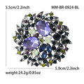 Alloy Enamel Crystal Rhinestone Brooch Pin For Sweater Accessories view 4