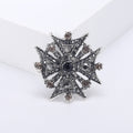 Creative Alloy Enamel Rhinestone Star Brooch Pin And Scarf Clasp view 3