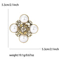 Alloy Baroque Pearl Brooch For Women's Fashion Apparel view 4