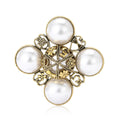 Alloy Baroque Pearl Brooch For Women's Fashion Apparel view 5