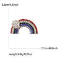 Alloy Rhinestone Rainbow Brooch Pin For Women's Sweaters And Suits view 4