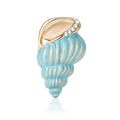 Alloy Enamel Conch Brooch Fashion Seashell Lapel Pin For Women view 5