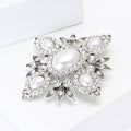 Alloy Rhinestone Pearl Baroque Brooch Pin For Women's Apparel view 3