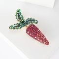Alloy Rhinestone Carrot Brooch Pin Cute Fashion Clothing Accessory view 4