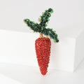 Alloy Rhinestone Carrot Brooch Pin Cute Fashion Clothing Accessory view 5