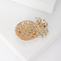 Alloy Enamel Pearl Pineapple Brooch Pin For Fashion Apparel view 4