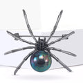 Alloy Rhinestone Spider Brooch Vintage Unisex Clothing Lapel Pin view 3