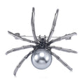 Alloy Rhinestone Spider Brooch Vintage Unisex Clothing Lapel Pin view 1