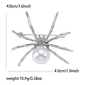 Alloy Rhinestone Spider Brooch Vintage Unisex Clothing Lapel Pin view 5