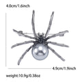 Alloy Rhinestone Spider Brooch Vintage Unisex Clothing Lapel Pin view 6