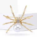 Alloy Rhinestone Spider Brooch Vintage Unisex Clothing Lapel Pin view 4