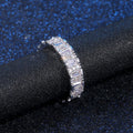AAA Grade Full Pave Irregular Zircon Ring For Women, European Street Style Fashion Jewelry view 6