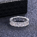 AAA Grade Full Pave Irregular Zircon Ring For Women, European Street Style Fashion Jewelry view 3