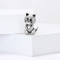 Alloy Enamel Cat Brooch For Vintage Clothing Accessories view 3