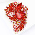 Alloy Full Rhinestone Glass Brooch Pin For Women's Suits And Coats view 3