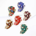 Alloy Full Rhinestone Glass Brooch Pin For Women's Suits And Coats view 1