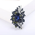 Gold Plated Alloy Rhinestone Brooch Pin For Versatile Clothing Decoration view 3