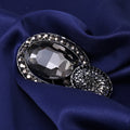 Alloy Crystal Gemstone Brooch Pin For Elegant Clothing Accessories view 6