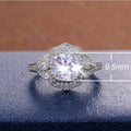 European Street Style Zircon Ring For Women, Trendy Elegant Fashion Jewelry Accessory view 5