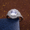 European Street Style Zircon Ring For Women, Trendy Elegant Fashion Jewelry Accessory view 4
