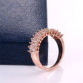 Irregular Geometric Zircon Ring For Women, Elegant European Style Fashion Jewelry view 4