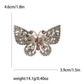Alloy Rhinestone Hollow Butterfly Brooch Pin For Cheongsam Dresses view 4