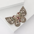 Alloy Rhinestone Hollow Butterfly Brooch Pin For Cheongsam Dresses view 2