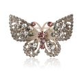 Alloy Rhinestone Hollow Butterfly Brooch Pin For Cheongsam Dresses view 5