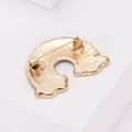 Alloy Rhinestone Rainbow Brooch Creative Lapel Pin For Elegant Apparel view 4