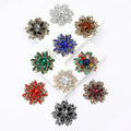 Alloy Rhinestone Glass Brooch Pin For Women's Suits And Coats view 1