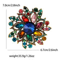 Alloy Rhinestone Glass Brooch Pin For Women's Suits And Coats view 6